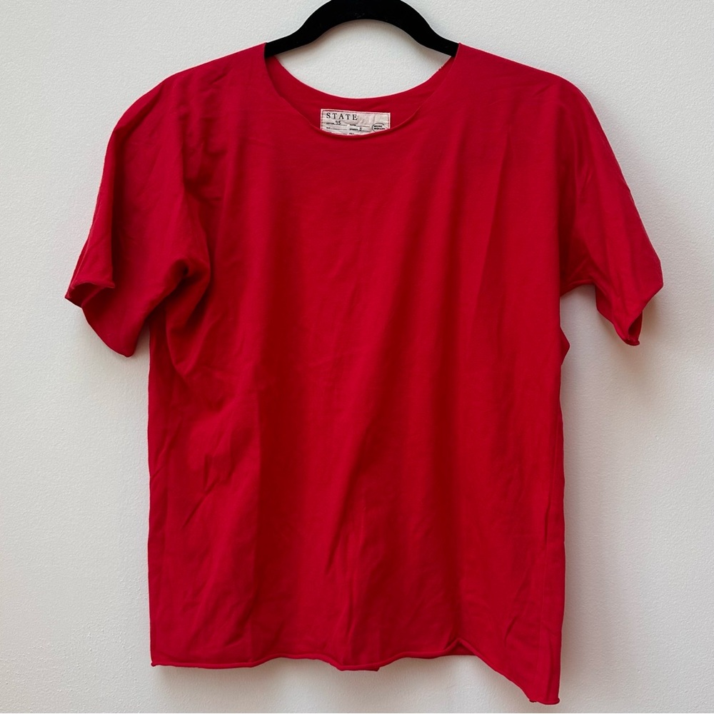 State the Label Tee Red XL